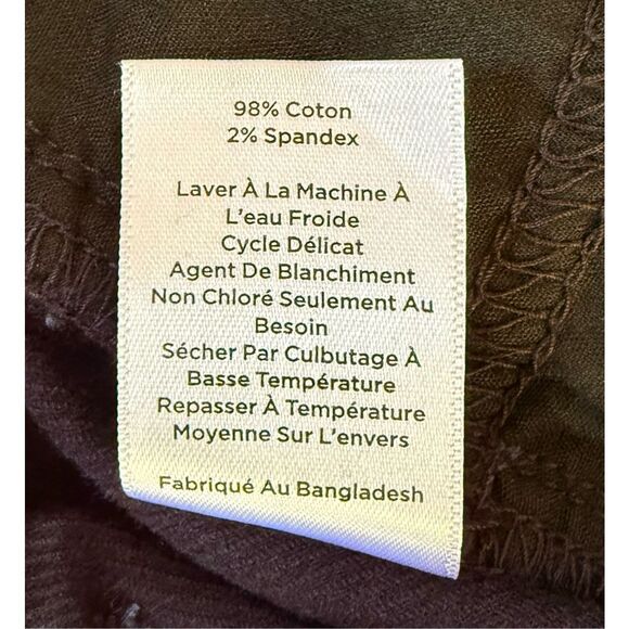 Talbots Simply Flattering 5-Pocket Corduroy Pants Navy Blue 14P - Picture 4 of 7